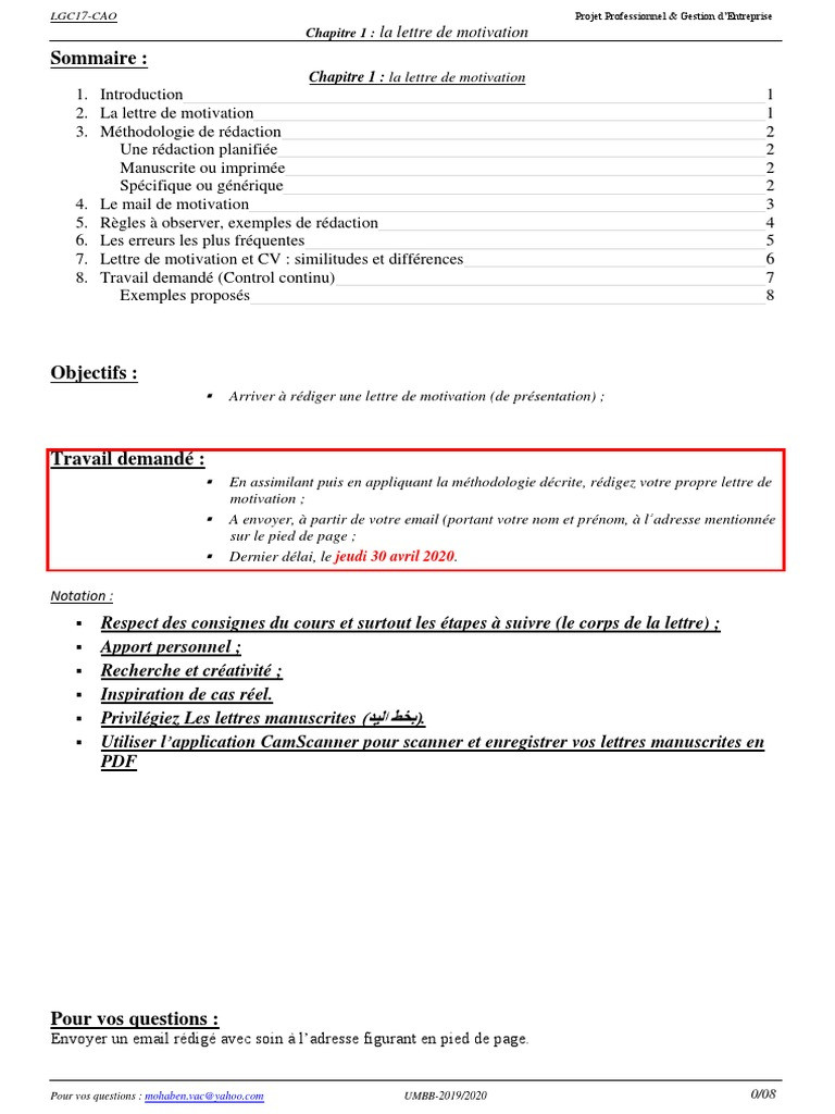 Guide Pratique Pour Rédiger Une Lettre De Motivation Manuscrite ...