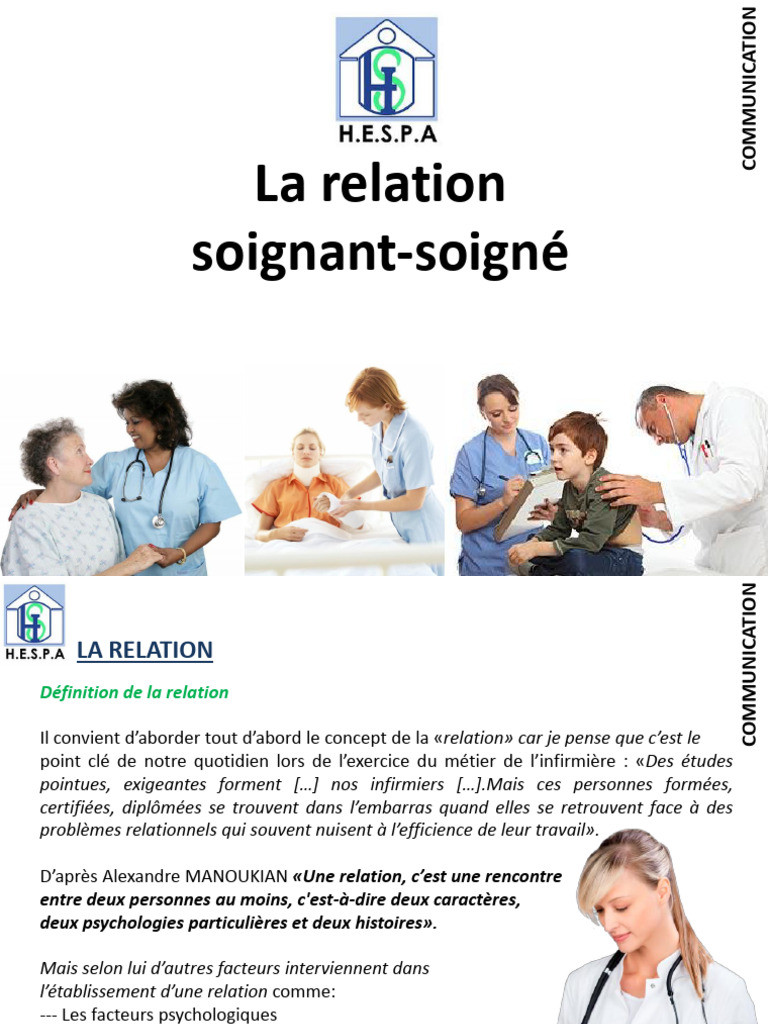 La Confiance Dans La Relation Soignant-soigné : Clés Et Définitions ...